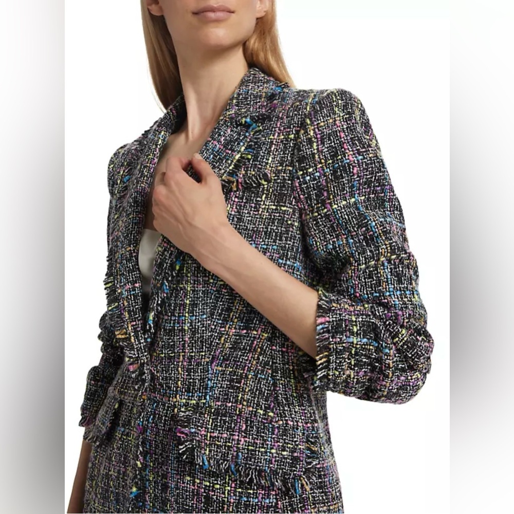Multicolored Blazer. Silver Button Details. - image 1